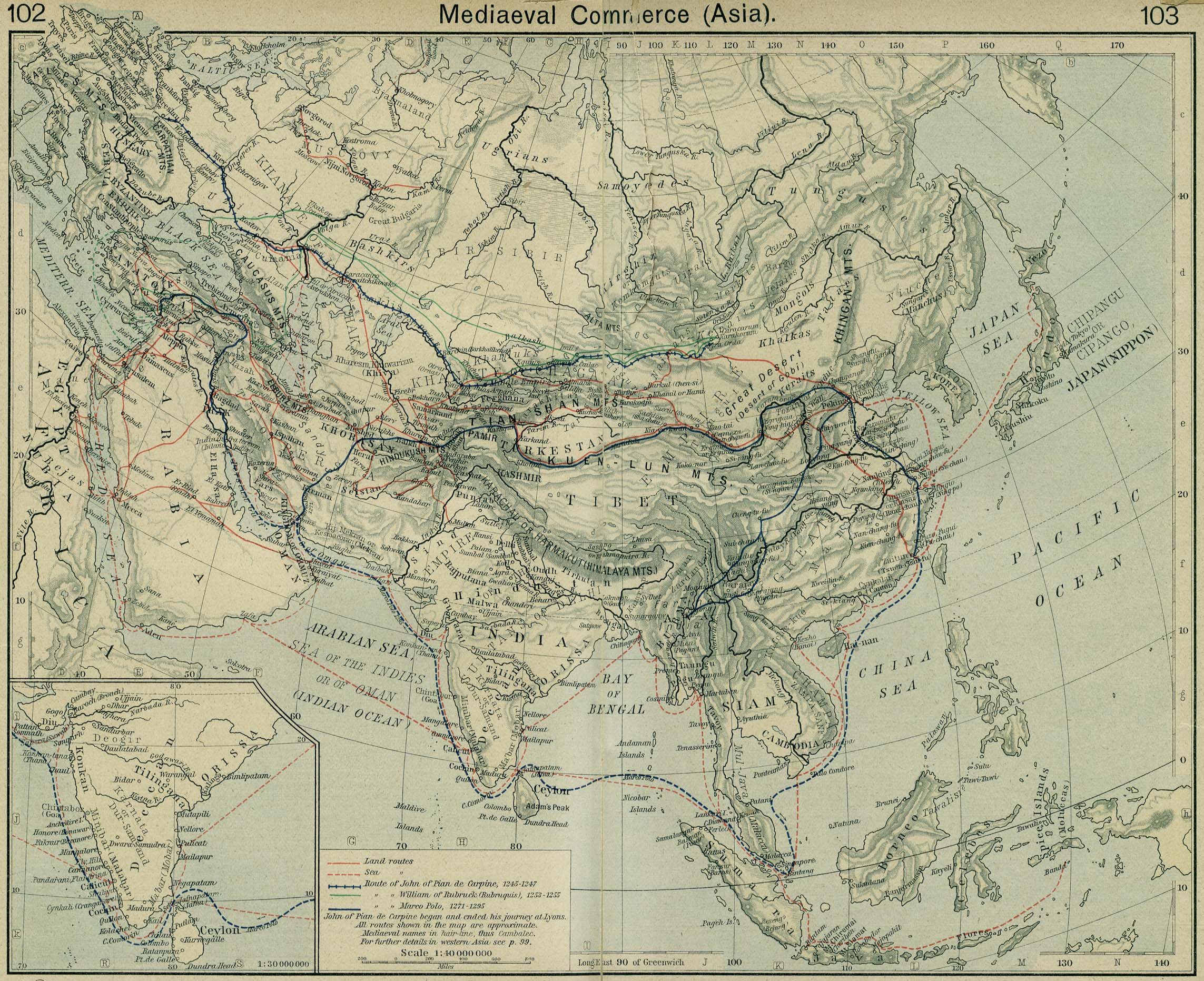 historical maps asia