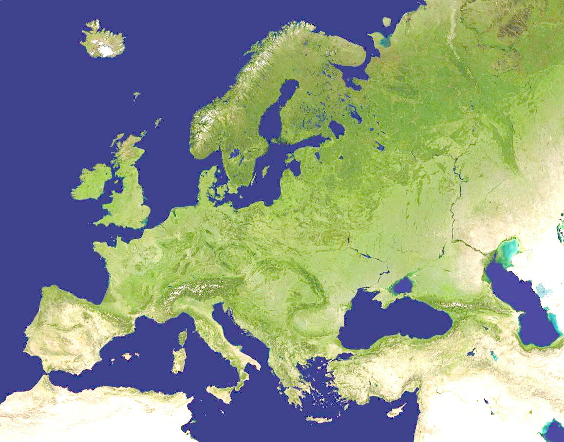 Mapa de Europa (satelital)