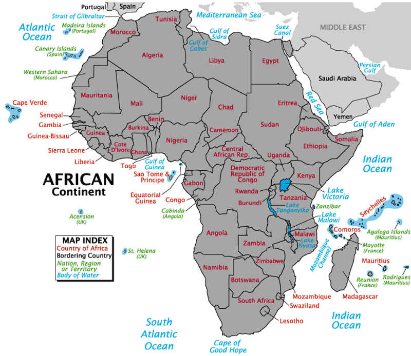 Map Of The Middle East With Rivers. African countries, middle east