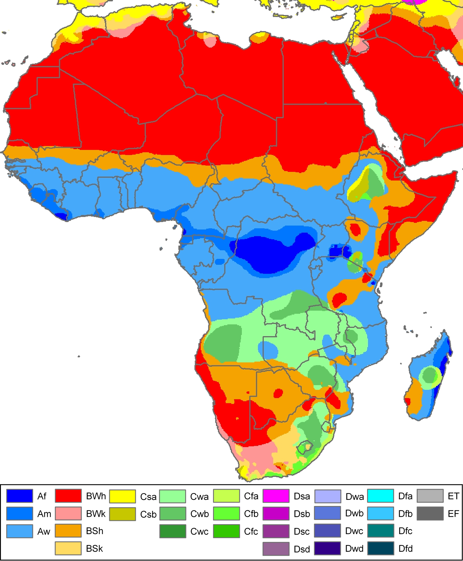 Africa Climate Map