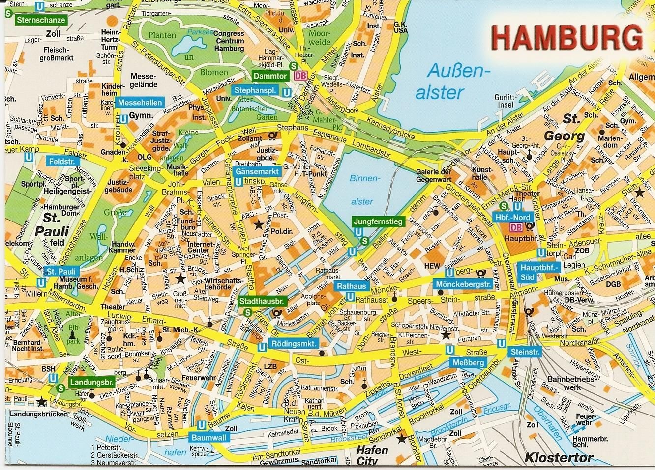 Hamburg downtown - Full size