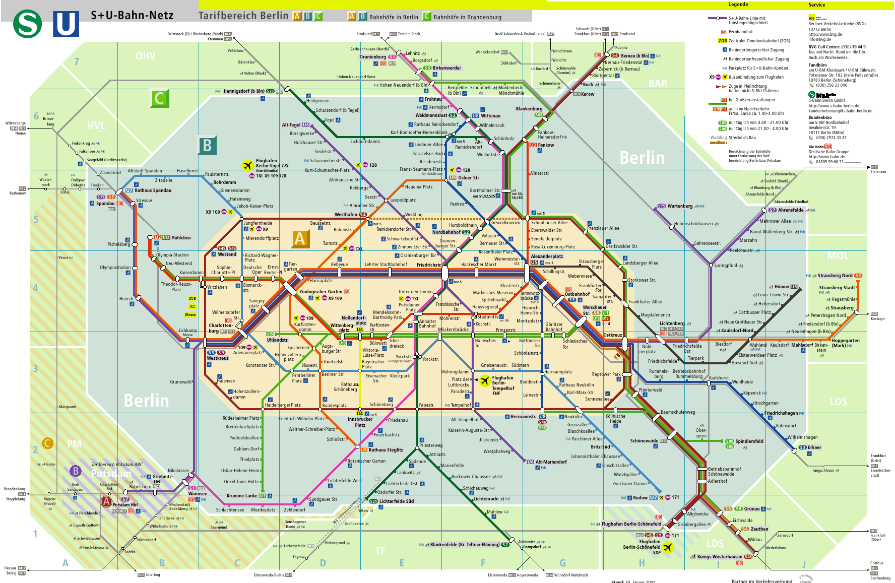 Metro de Berlín 2001 - Tamaño completo