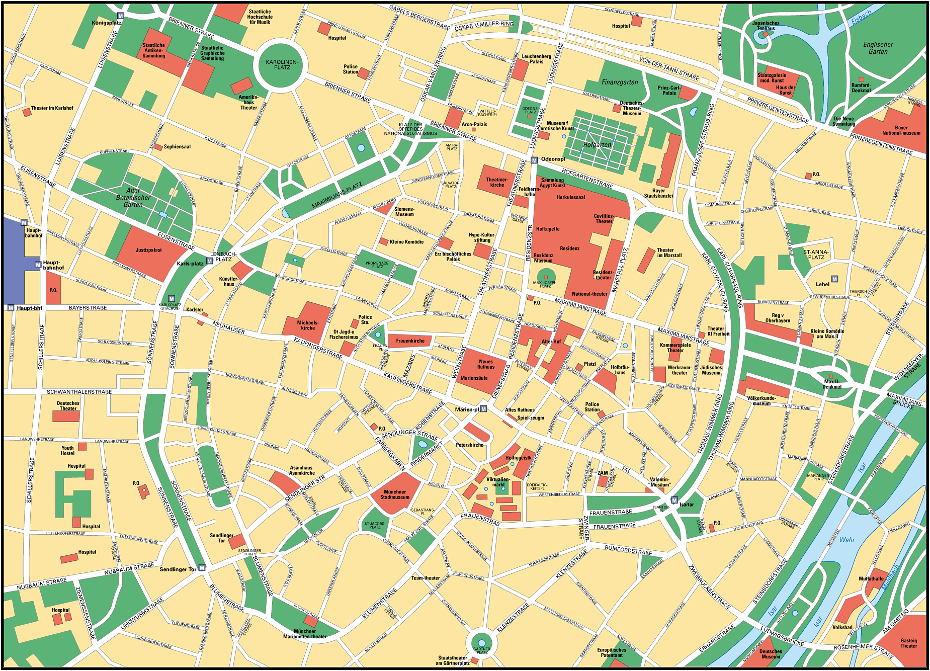 Map of Munich - Full size