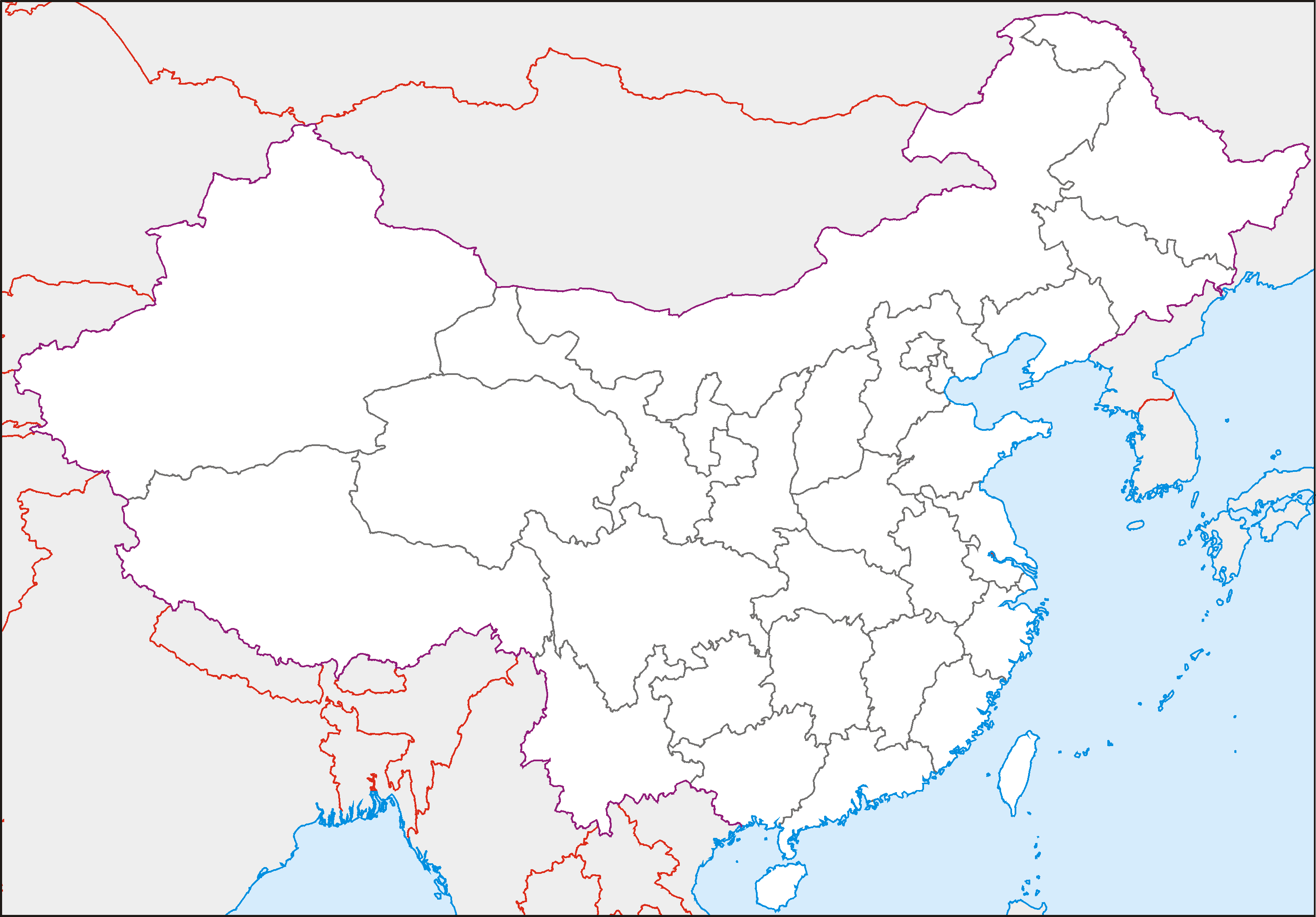 Mapa mudo de China