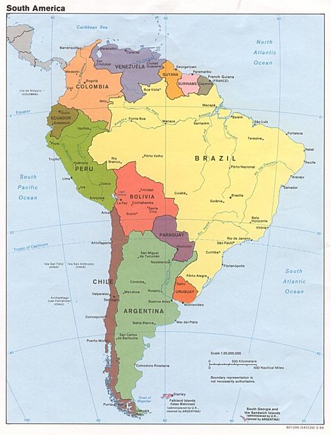 political maps of peru. South America Political Map