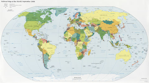 world map political map. World political map 2008