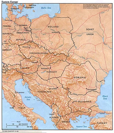 map of middle east and europe. World Map Eastern Europe