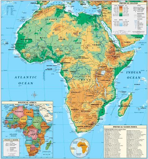 physical map of somalia. Africa physical map