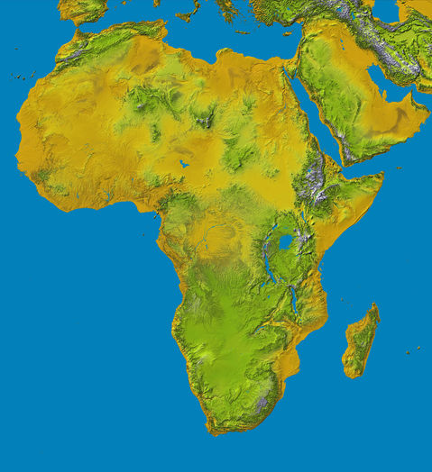 Topography Of Africa. Topography of Africa 2000