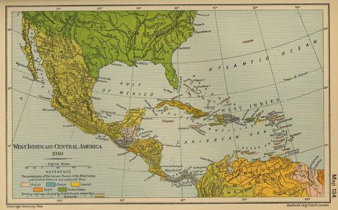 blank map of mexico and central america and caribbean. Central America and the