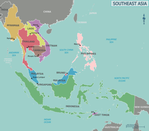 southeast asia map political. Southeastern Asia Political