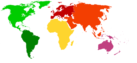 World  Outline on World Color Outline Map