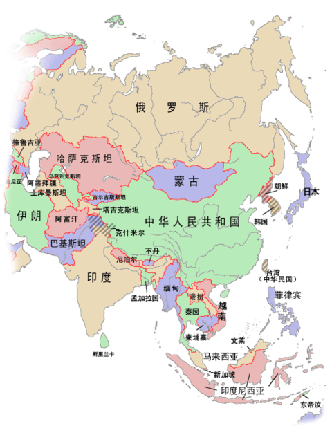 east asia map political. southeast asia political map