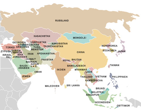 Asia Political Map 2006 