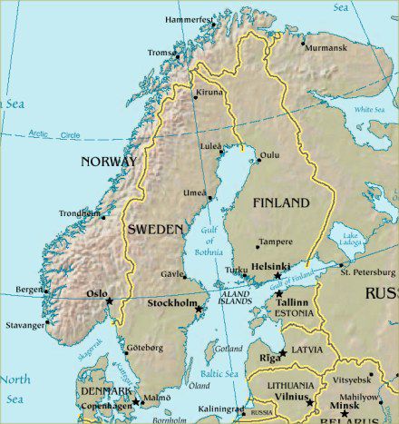 Scandinavia physical map. Scandinavia is a region in northern Europe that 
