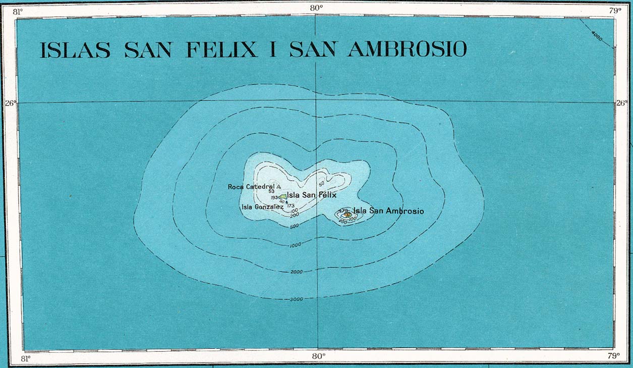 Resultado de imagem para islas san ambrosio y san félix