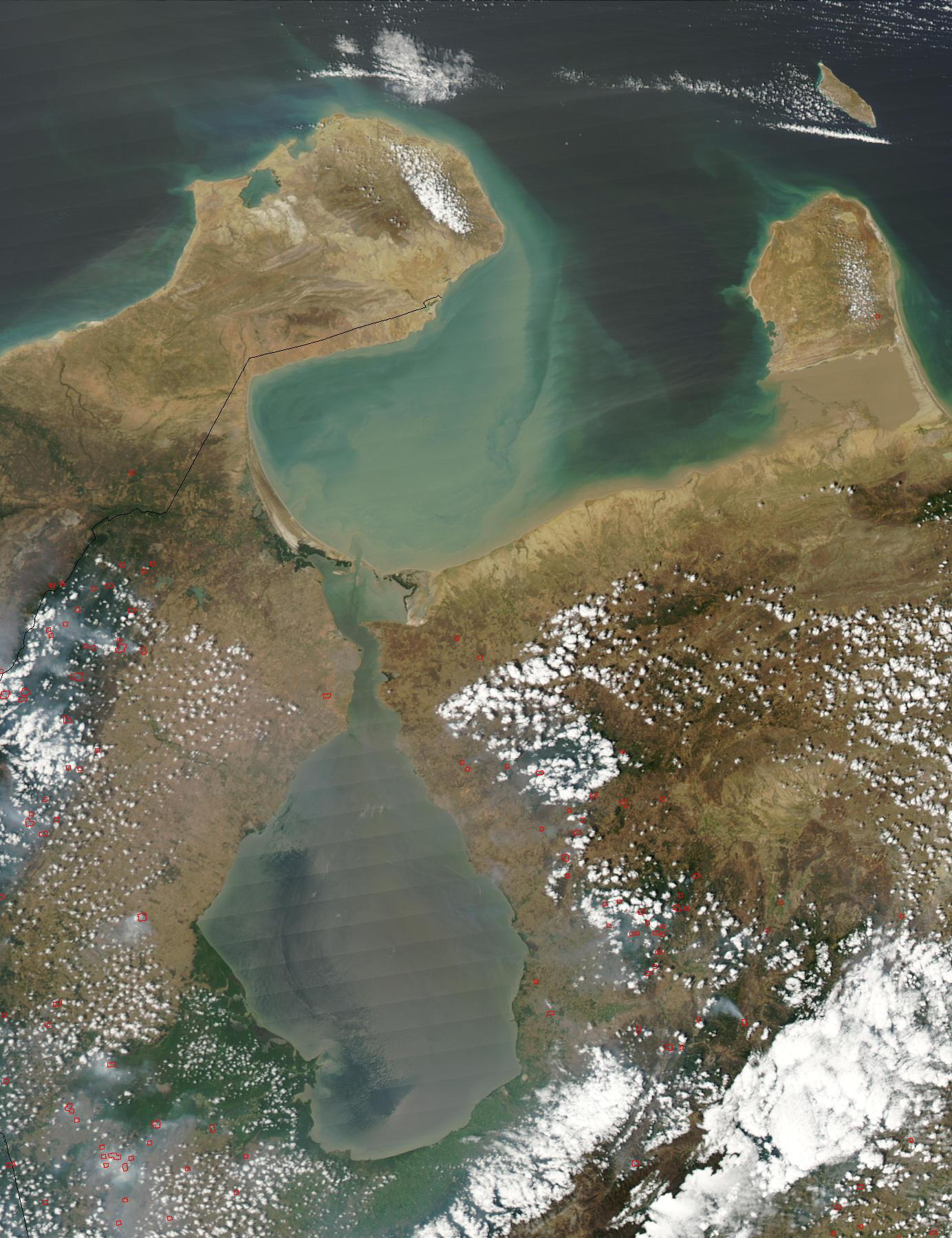 Satellite Image Photo Gulf Of Venezuela Venezuela