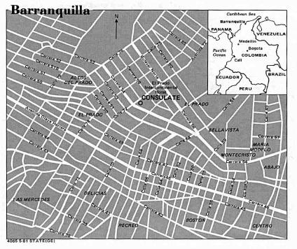 Barranquilla Colombia Map. Map of Barranquilla, Atlántico