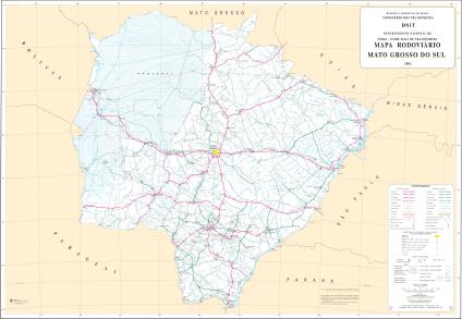 maps of brazil states. Sul State Road Map, Brazil