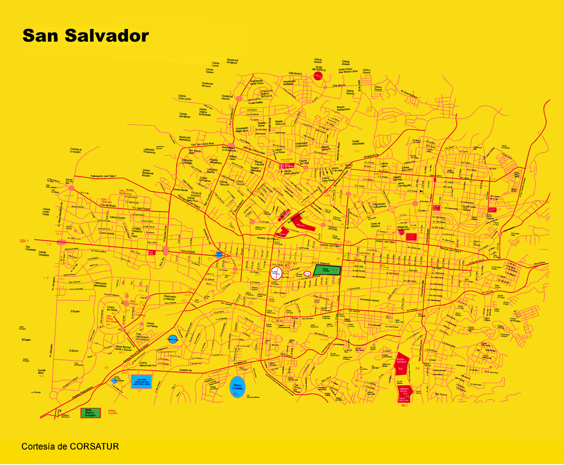 map san salvador