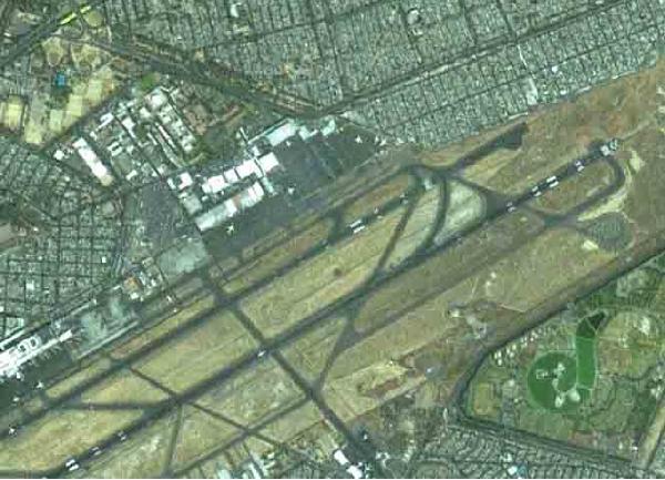 Mapa Satelital, Foto, Imagen Satelite del Aeropuerto Internacional de Mexico D.F.