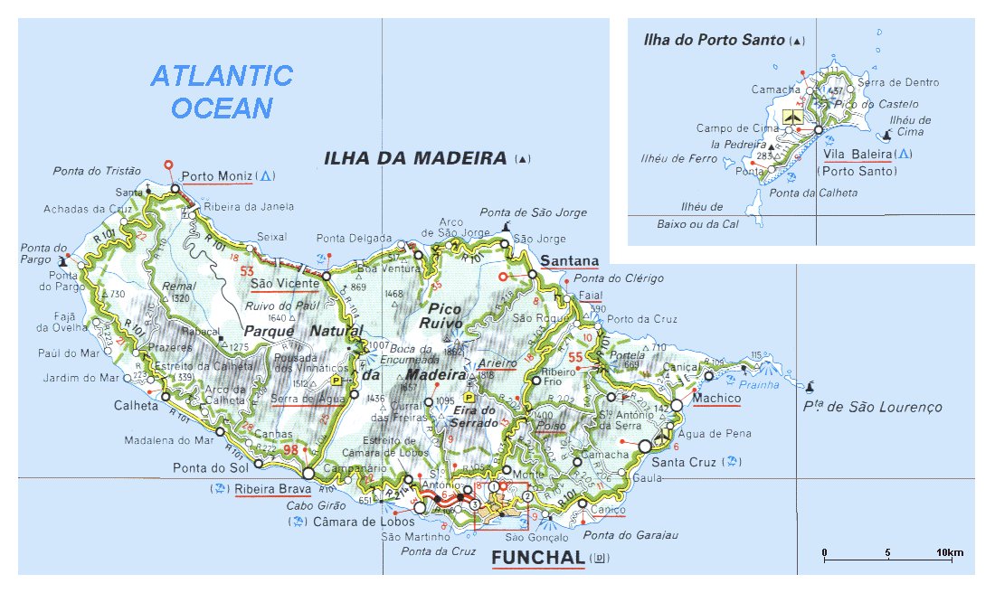 Mapa da Madeira