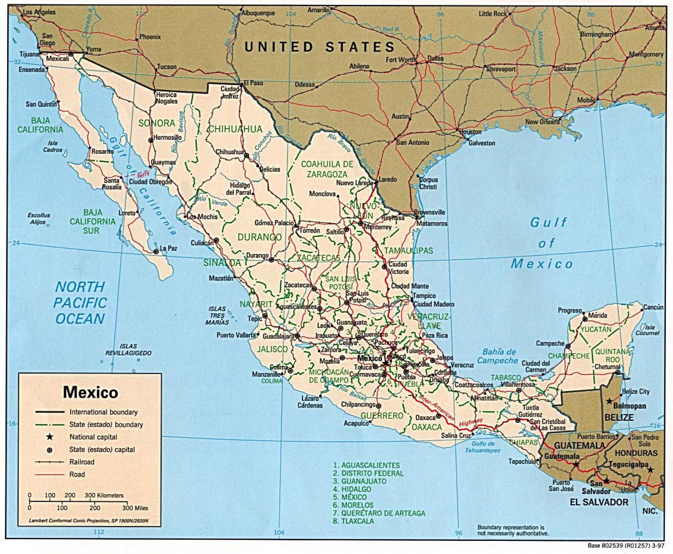 mapa de mexico ~ online map